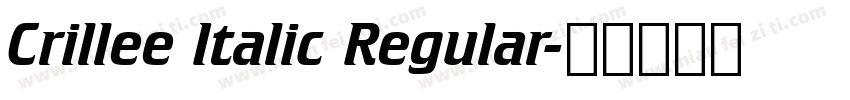 Crillee Italic Regular字体转换